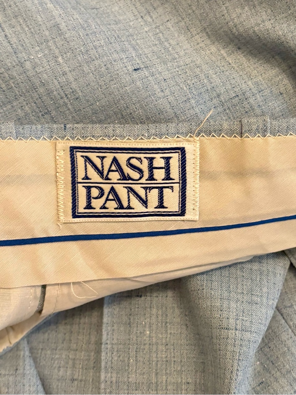 Vintage Light Blue Wide-Leg Trousers - Picture 10 of 10